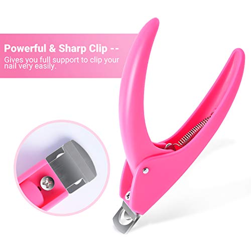 AIRSEE Professional Acrylic Nail Clippers Fake False Nail Tip Cutter