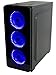 VIVO ATX Mid Tower Computer Gaming Black PC Case w/ Tempered Glass Side Panel, 6 Fan Ports, 3-speed control, USB 3.0 (CASE-V08)