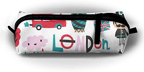 Cute London Soldier Figurine Nutcracker Pencil Case Portable Watercolor Pen Bag Multifunction Cosmetic Stationery Pouch Organizer Healthcare Kit Accessory Bag For Little Big Boys Christmas Gifts