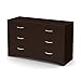 South Shore Step One, Gray, Contemporary, Clothing Storage, Six, Bedroom, Dresser Chest of Drawers, Chocolate