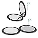 AlierKin Compact Makeup Mirror Pocket Portable Make-up Double Sided Folding Handheld Mirrors Magnifies 5X on One Side and 1X on the Other Perfect for Travel Purses Home Use