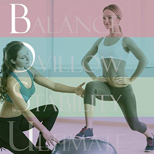 Ovillow Yoga Exercise Ball, Premium Pro Balance Trainer Half Yoga Ball in Army Green Color is a Complete DIY KIT for Yoga & Balance Training with Instruction Manual