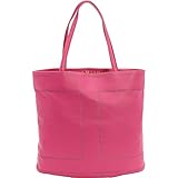 Isaac Mizrahi Womens Fashion Designer Handbags Kay Leather Double Handle Tote Shoulder Bag