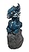 Atlantic Collectibles Adorable Quartzite Blue Baby Dragon On Fossil Cove Figurine 5
