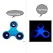 OWLCE Fidget Spinner Glow In The Dark EDC Focus Toys Fluorescent with Hybrid Ceramic Bearing Ultra Durable (Sky blue)