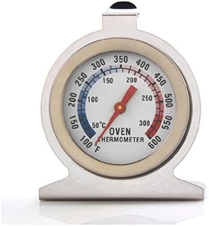 Dingji Stainless Steel Hang or Stand in Over Dial Oven Thermometer Grill Temperature Gauge For Home Food Meat (White)