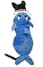 Mogoko Funny Dog Cat Shark Costumes, Pet Halloween Christmas Cosplay Dress, Large Pet Shark Costume, Animal Fleece Hoodie Warm Outfits Clothes (XXXL Size)