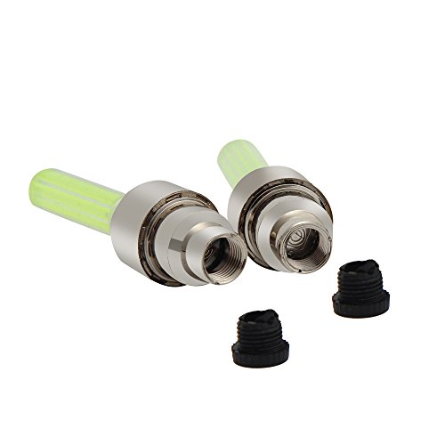 Kinrui Fashion 5Pcs The New Cool Bike Tire Wheel LED Lights Gas Nozzle Lamp Comes With Battery (yellow) - Thumbnail 3