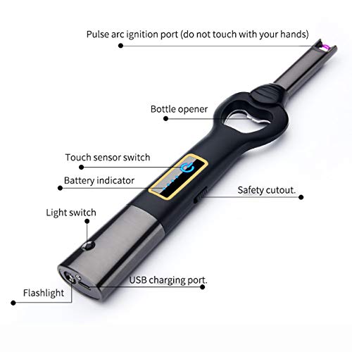 Elite Brands USA Long Neck Electric Arc Lighter, Ideal for Candle