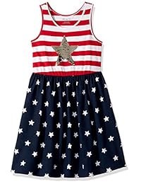 The Children's Place Americana Flutter - Vestido sin mangas para niña