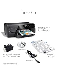 Impresora inalámbrica con impresión móvil OfficeJet Pro 8210 HP, tinta instantánea lista (D9L64A), Negro