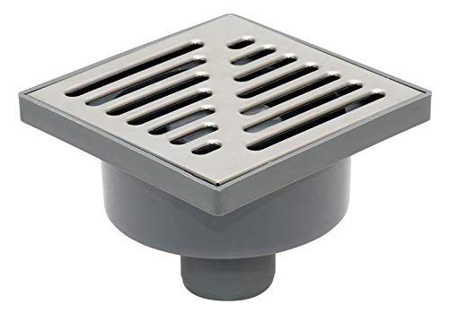 Bottom Outlet Stainless Steel Grid 150x150mm Floor Ground Waste Drain Gully Trap