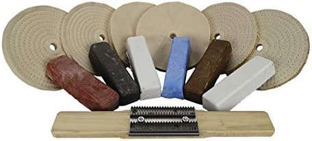 6" All Purpose Buffing Kit 8455-55, Fits 1/2"-5/8" Arbor Hole, Made in USA