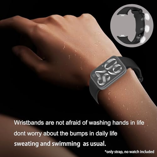 Xisair 10 Silicone Bands Compatible with Redmi Watch 4 & Xiaomi Band 8 Pro Breathable and Soft Replacement Strap for Xiaomi Redmi Watch 4 & Xiaomi Mi Band 8 Pro Sport Bracelet