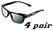 2D Glasses 4 Pack - Turns 3D Movies Back into 2D - eDimensional 4 Pairs for Passive 3D Televisions and for use in RealD 3D Theaters