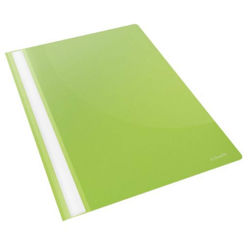 Esselte A4 Plastic Report Files, 1x Pack of 25 Pieces Esselte A4 Plastic Report Files, 160 Sheet Capacity, VIVIDA Green, VIVIDA Range, 28317