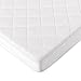 Crib Mattress Protector,BROLEX Baby Crib Mattress Cover,White Terry Quilted,Safety Padded,Breathable,Ultra Absorbent,Fitted Sheet Style