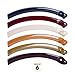 RC ROCHE ORNAMENT 6 Pcs Womens Thin Banana Ponytail Maker Holder Cute Secure Grip Hair No Slip Girls Ladies Beauty Fashion Accessory Clamp Clasp Clip, Medium Classic Multicolor