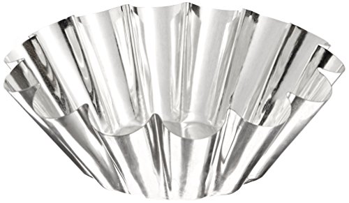 Matfer Bourgeat 14-Fluted Tin Brioche Mold, 8-5/8-by-3 3/8-Inch