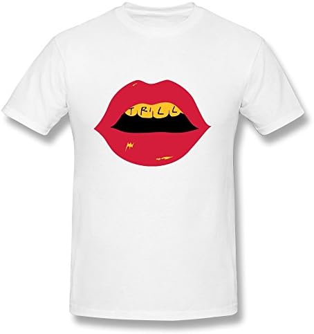 WSB Men's T Shirts Trill Lips White XL