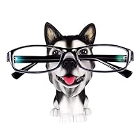 Yooce Puppy Dog Eyeglass Stand Sunglasses Holder Glasses Display Home Decor for Desk Husky