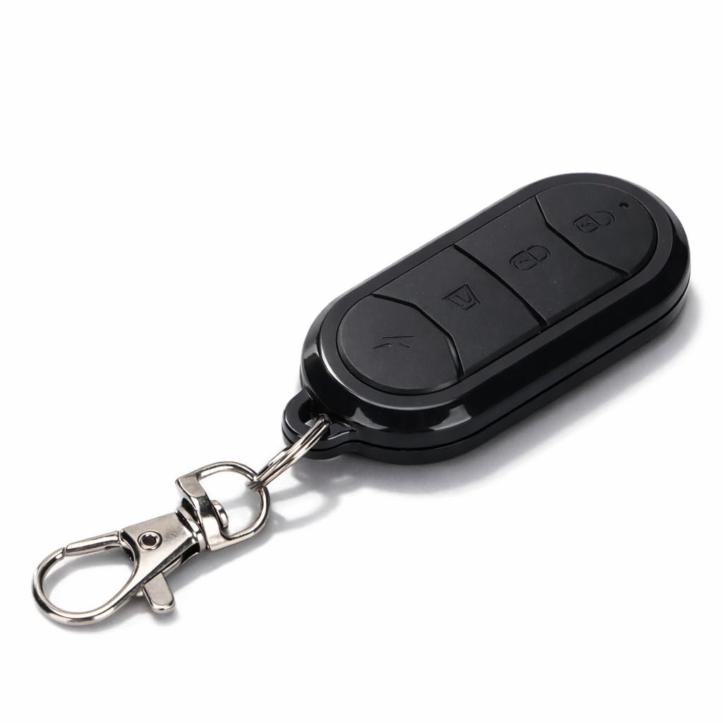 Garage Door Remote Control, Wireless 4 Channel Remote Controller Switch, Mini Portable Key Chain, 433MHz Learning Cloning Controller, Fast Copy Data