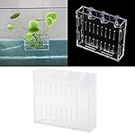 Fish Tank Water Plants Fioriera Acquario Pianta Acqua Erba Cup Paesaggio Piante Coltivazione Bacino con Ventose Acrilico…