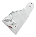 Baby Bandana Drool Bibs with Snaps, Organic Super Absorbent Cotton Drooling & Teething Bib Set of 4 by Matimati (Glasses & Feathers)