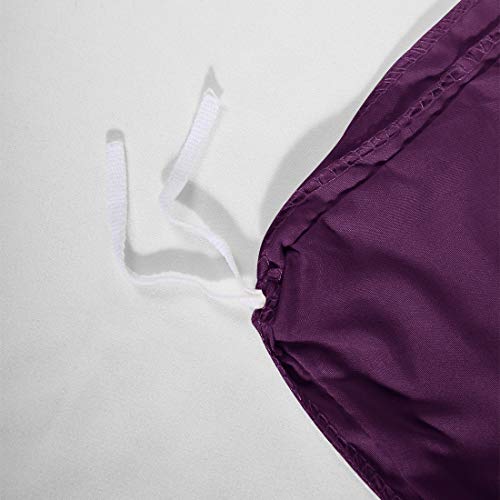 INGALIK Bedding 3 Piece Duvet Cover Set Queen Size with Zipper Closure Ultra Soft Breathable 100% Washed Microfiber Hotel Luxury Solid Color Collection 3pc (1 Duvet Cover + 2 Pillow Shams) Purple