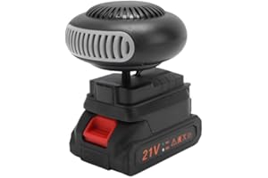 Generic Car Heater Fan Portable Heater Car Window Defroster with Battery Charger,1500mAh Battery Powered Space Heater for Small Areas with Anti Tilt Design Safe for Cars Office (15 Minutes Life)