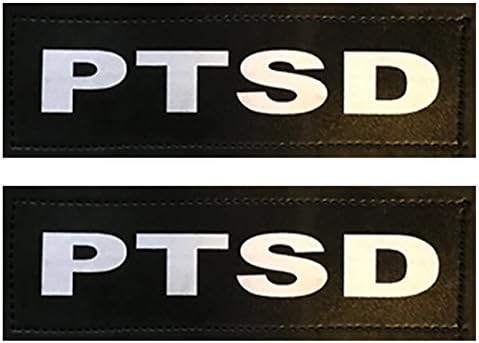 PTSD - (2) PTSD patches for Service &amp; Non-Service Dogs (XXL)