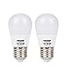 ChiChinLighting 2pack Low Voltage LED Light Bulbs 12v 5w E26-40w Equivalent - Off Grid Solar LED Bulbs RV Camper Marine - AC DC Light Bulbs - Energy Saving and Durable (Warm White, 2-Pack)