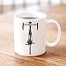 Bang Tidy Clothing Printed Mug and Coffee Cups Life Behind Bars Road Cycling Funny Mugs Novelty Gift Idea