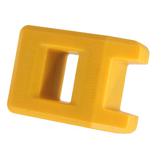 TOOGOO(R) Screwdriver Magnetizer Degaussing Demagnetizer Magnetic Practical Pick Up Tool Color:Yellow - Thumbnail 3