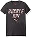 PUMA Big Boys' Graphic Tee, Coal Black, X-Large (18/20)