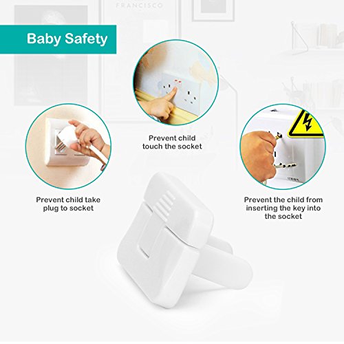 Outlet Plug Cover, PRObebi Baby Safety Plug Covers, Socket Cover No Easy to Remove by Children Keep Prevent Baby from Accidental Shock Hazard, 60 Pack White