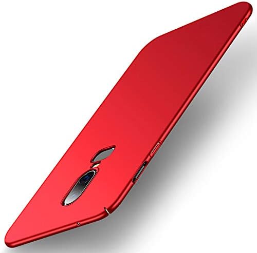 Tianqin OnePlus 6/A6000 Case, Ultra Slim Protective Cover Lightweight PC Hard Shell Anti-Scratch Bumper Simple Stylish Cover for OnePlus 6/A6000 (Red)