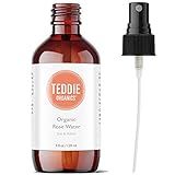 Teddie Organics Organic Alcohol Free Rose Water, 4 oz