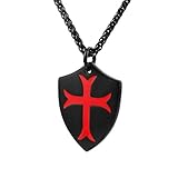 HZMAN Knights Templar Cross Joshua 1:9 Shield