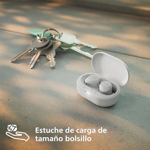 TAT1209WT Auriculares True Wireless con Bluetooth - Auriculares pequeños, Gran Valor, un Sonido Natural con Graves dinámicos, Llamadas nítidas y Estuche de Carga tamaño Bolsillo - Blanco