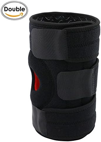 LIPO Knee Support Brace,1 Pair,Open-Patella Style with Adjustable Strapping &amp; Breathable Fabric for Arthritis,ACL,Running,Basketball,Meniscus Tear