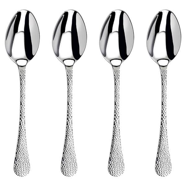 Arthur Price ZAVA0011 Avalon Set 4 Serving Spoons, Stainless Steel, Silver