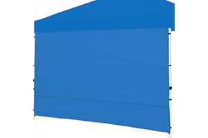 SENMORTAR Canopy SunWall, 10x10ft Pop Up Canopy Sidewall for Instant Canopy Tent Gazebos, 1 Pack Sidewall Only Blue