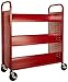 Sandusky Lee SV336-01 Double Sided Sloped Shelf Welded Book Truck, 19