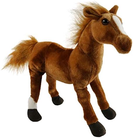 "Houwsbaby Wildlife Horse Realistic Foal Stuffed Animal Lifelike Pony Plush Toy Great Gift For Kids