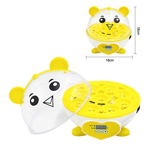 ConPush 9 Eier Mini Eierbrutkasten Brutmaschine Vollautomatisch Hühner Eier Brutgerät Brutapparat Eier Inkubator für… – Bild 4