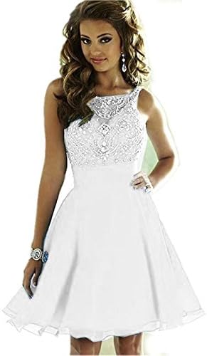 MEILISAY Meilishuo Women's Sparkly Beading Prom Dresses Short Homecoming Dresses for Juniors LF-146