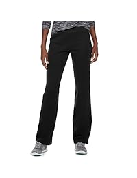 Tek Gear para dama Mid Rise forro polar pierna recta pantalones