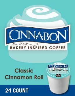 Click Here to See More Images Cinnabon Classic Cinnamon Roll K-Cup Coffee 24 count, pack of 4