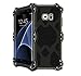 Galaxy S7 Edge Case,MK2 Series Luxury Aluminum Alloy Protective Case, Metal Bumper Armor Aluminum Shockproof Military Heavy Duty Protector Case Cover for Samsung Galaxy S7 Edge (Black)